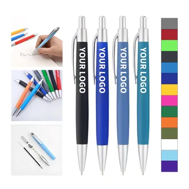 Flat-Grip Ballpoint Pen with 0.5 mm Refill