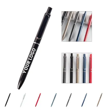 Metallic-Finish Click Pen with Contoured Grip
