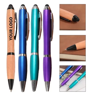 Contoured Stylus Ballpoint Pen