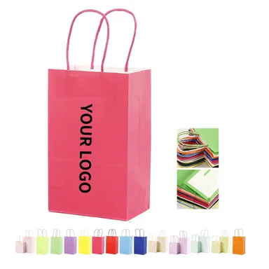 Kraft Paper Gift Bag with Twisted Paper Handles