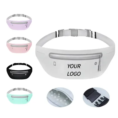 Slim Zipper Waist Pack with Adjustable Strap