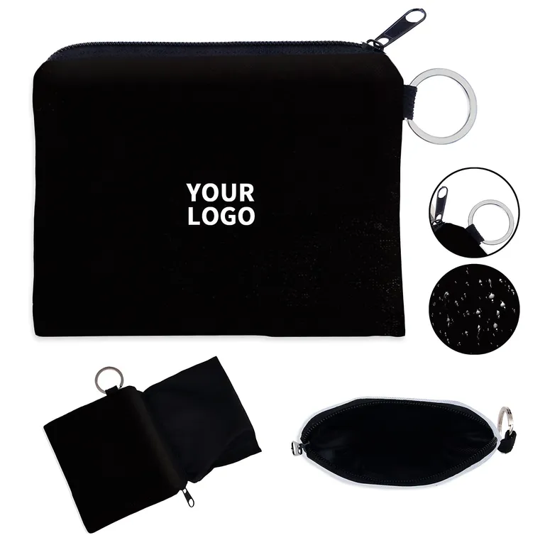 Flat Zipper Coin Wallet with Side Key Ring · IMPBAG194 · image 1