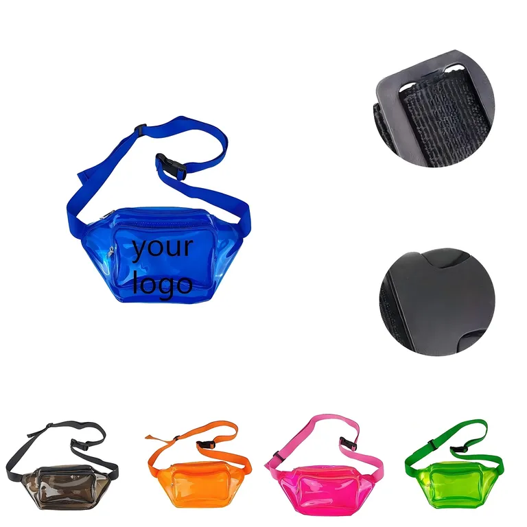 Transparent Colored Waist Pack with Adjustable Strap · IMPBAG155 · image 1