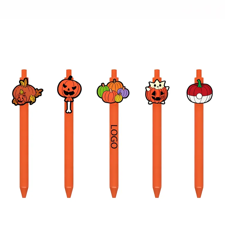 Pumpkin-Top Retractable Gel Pen · IMPOFF024 · image 1