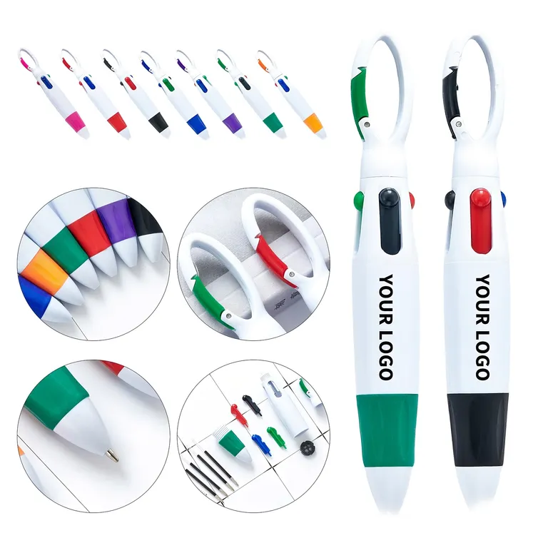 Four-Color Shuttle Pen with Oval Accessory Clip · IMPOFF166 · image 1