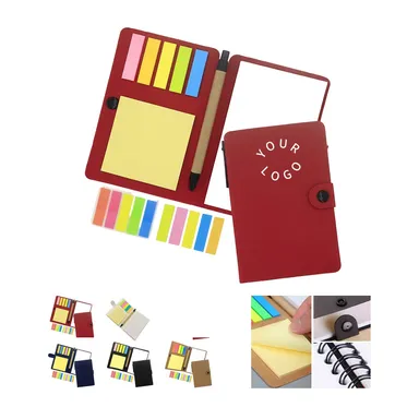 Kraft Cover Memo Set with Ballpoint Pen