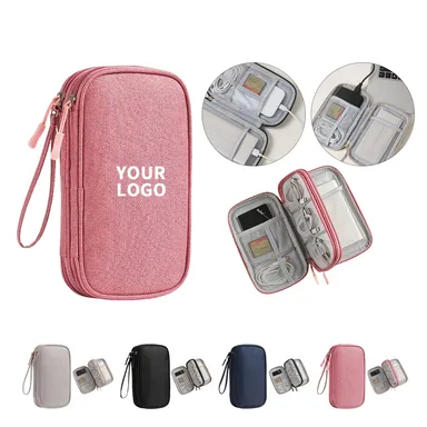 Double-Layer Tech Accessory Organizer Pouch