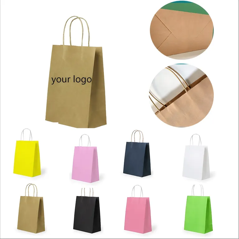 Kraft Paper Carry Bag with Twisted Paper Handles · IMPBAG147 · image 1
