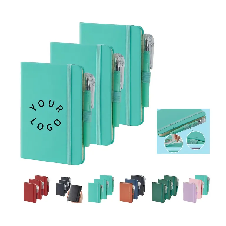 PU-Cover Pocket Notebook with Pen · IMPOFF043 · image 1
