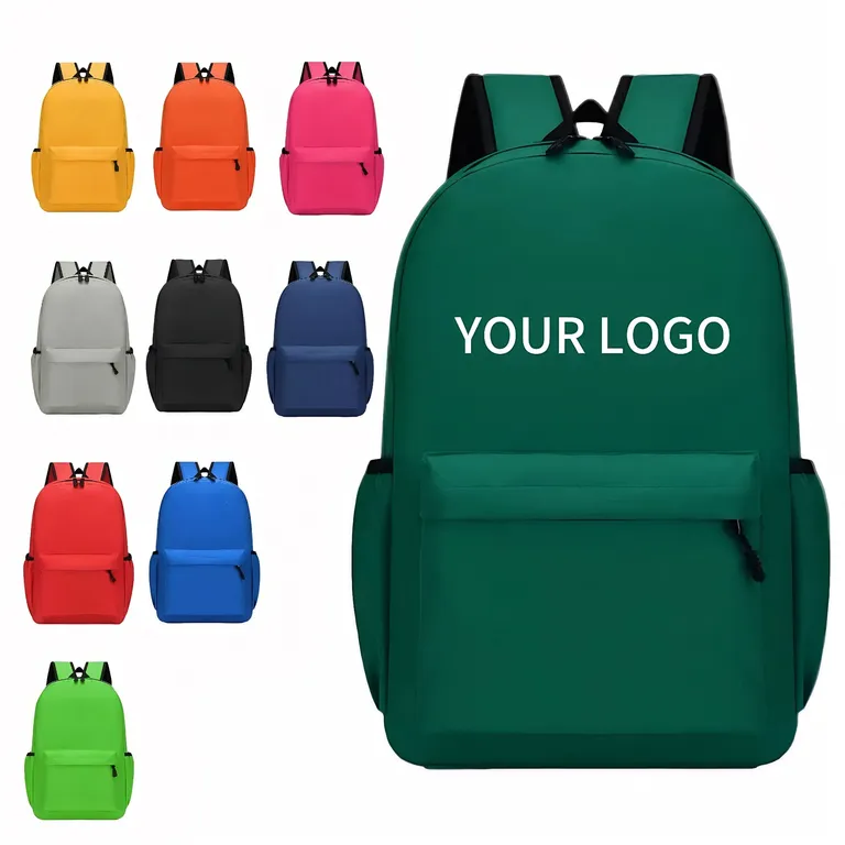 Oxford-Fabric Backpack with Front and Side Pockets · IMPBAG073 · image 1