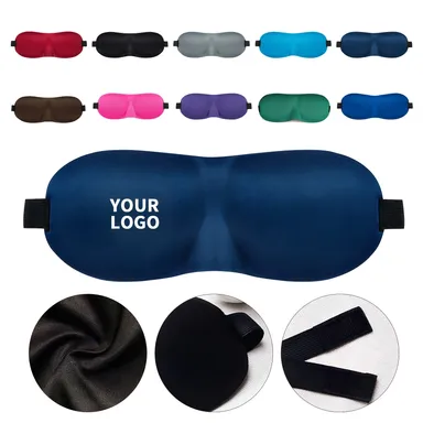 3D Contoured Sleep Mask with Adjustable Strap