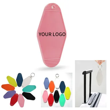 ABS Rhombus Hotel Key Tag with Metal Ring
