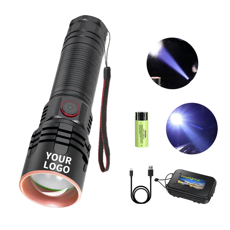 Rechargeable Zoom Flashlight with Three Light Modes · IMPTOO021 · image 1