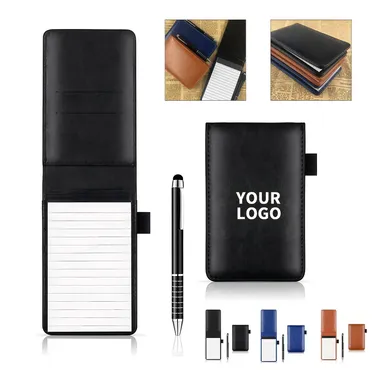 Pocket Memo Holder with Lined Pad and Pen