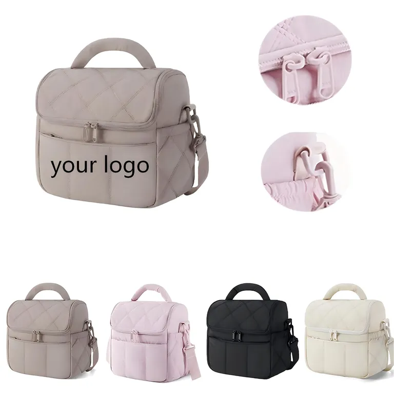 Quilted Lunch Bag with Detachable Shoulder Strap · IMPBAG160 · image 1