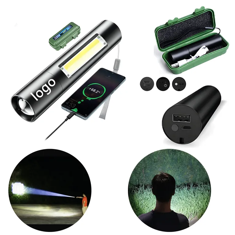 USB Rechargeable LED Flashlight with Storage Case · IMPTOO007 · image 1