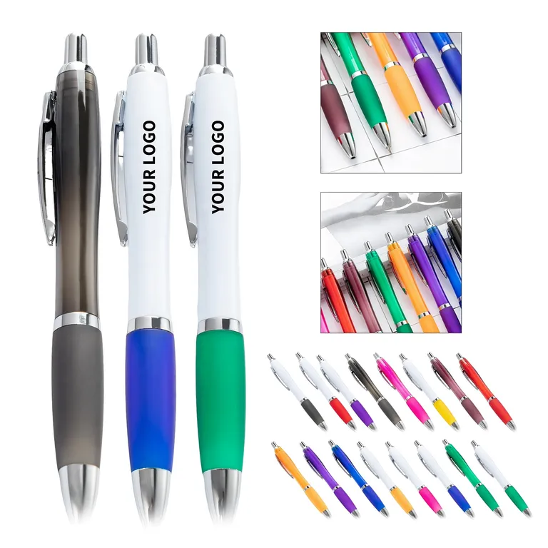 Retractable Ballpoint Pen with Smooth Rubber Grip · IMPOFF167 · image 1