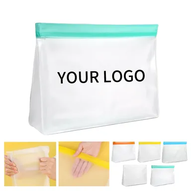 PEVA Stand-Up Storage Bag with Zip Closure