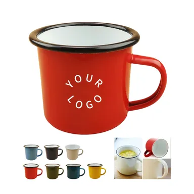 12 oz. Enamel Metal Camper Mug
