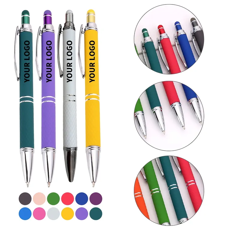 Soft-Touch Stylus Ballpoint Pen with Textured Grip · IMPOFF116 · image 1