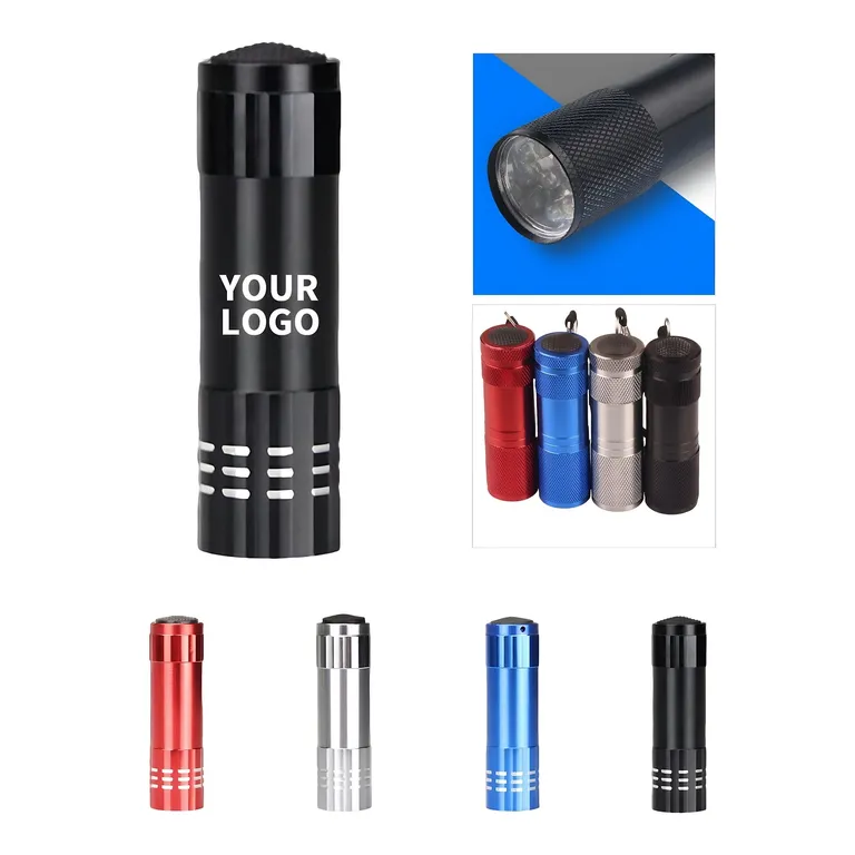 Compact Aluminum LED Flashlight with Wrist Strap · IMPTOO035 · image 1