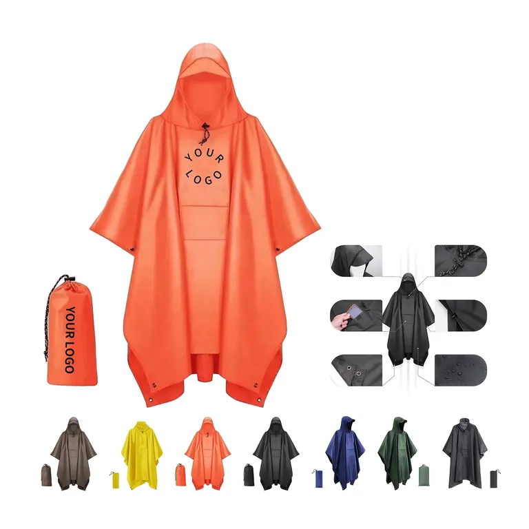 Hooded Polyester Poncho with Storage Pouch · IMPOUT047 · image 1
