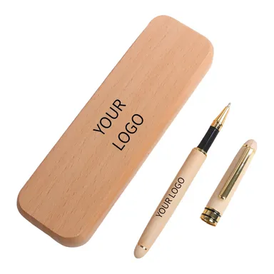 Wooden Pen Set with Matching Case