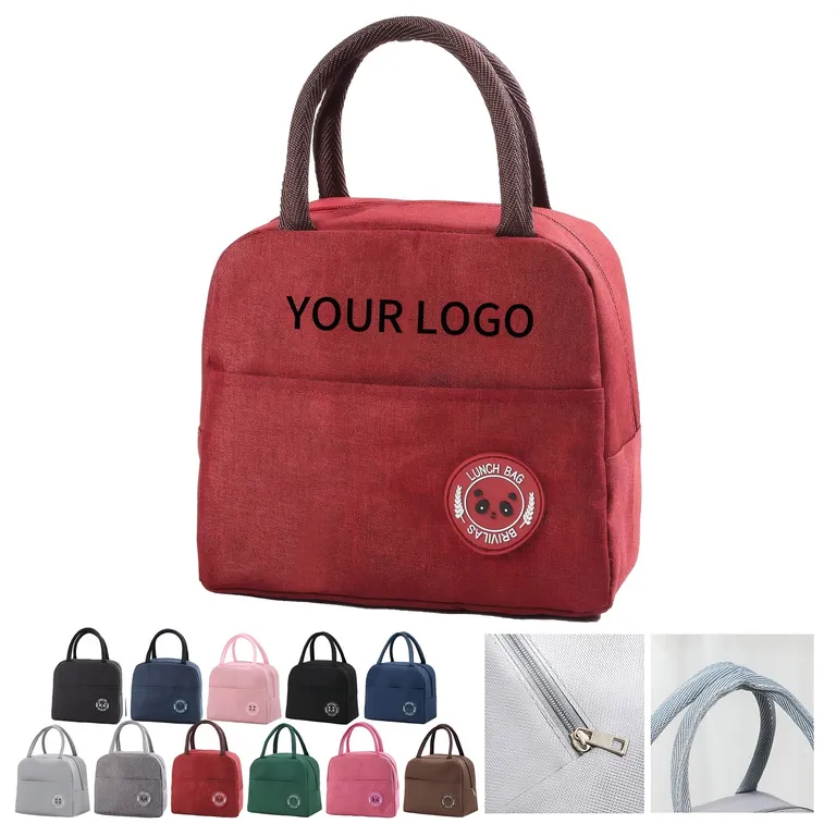 Oxford Fabric Insulated Lunch Bag with Front Pocket · IMPBAG037 · image 1