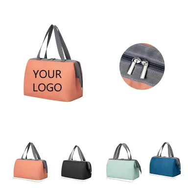 Textured Insulated Lunch Tote with Twin Handles