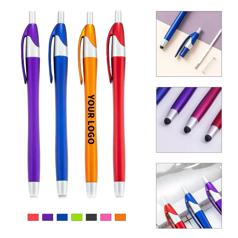 Metallic-Finish Retractable Stylus Ballpoint Pen · IMPOFF150 · image 1