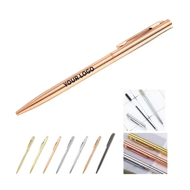 Slim Metal Twist-Action Ballpoint Pen