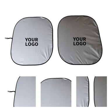 Two-Piece Foldable Reflective Windshield Shade