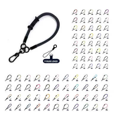 Adjustable Phone Lanyard with Clip and Anchor Tab