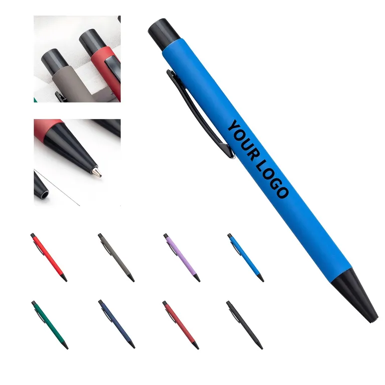 Ballpoint Pen with Metal Clip and Colored Barrel · IMPOFF089 · image 1