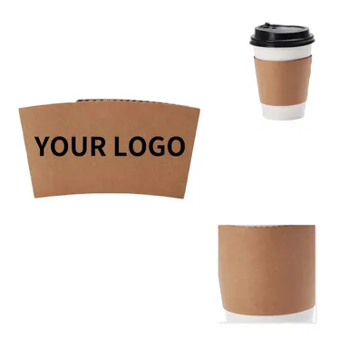 Corrugated Kraft Paper Coffee Cup Sleeve