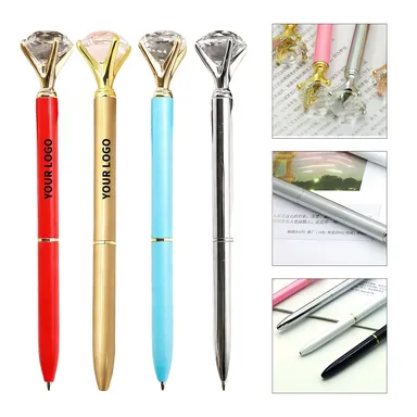 Faceted Jewel-Top Twist Ballpoint Pen