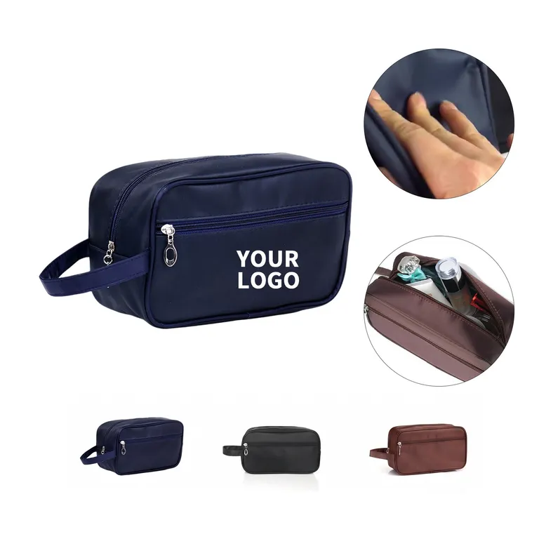 Nylon Zipper Cosmetic Bag with Carry Handle · IMPBAG022 · image 1