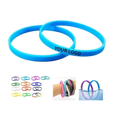 Narrow 5 mm Silicone Wristband for Event Imprint