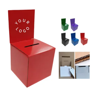 Corrugated Ballot Box with Attached Header Board