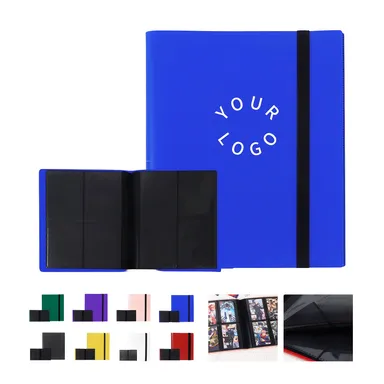 Four-Pocket Trading Card Album with Elastic Closure