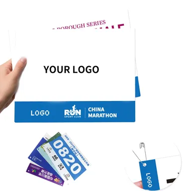 Printable Race Bib with Attachment Pins