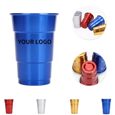 16 oz. Aluminum Cup with Stepped Sides