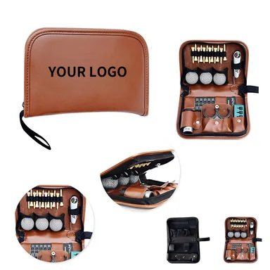 Golf Accessory Set in a Zippered PU Case