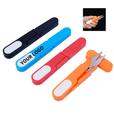 Compact Spring-Style Thread Snips with Cover