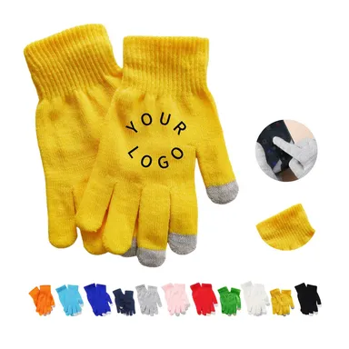 Knit Touchscreen Gloves with Three Conductive Tips — IMPAPP027
