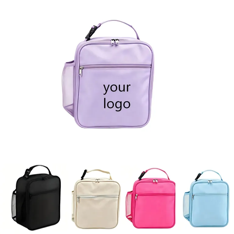 Upright Insulated Lunch Bag with Side Mesh Pocket · IMPBAG154 · image 1