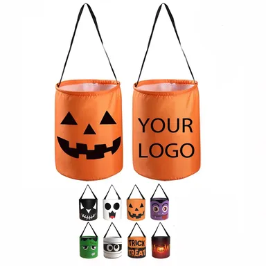 Halloween Candy Bucket Bag with Carry Handle