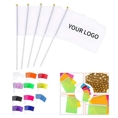 Terylene Handheld Flag with Plastic Stick