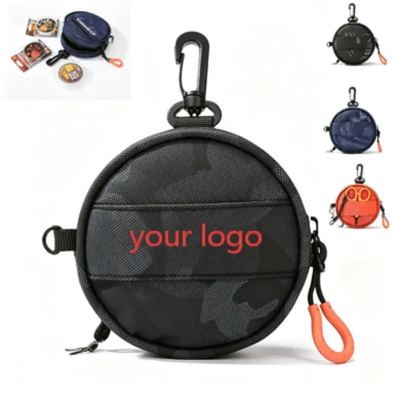 Round Fishing Tackle Pouch with Hanging Clip · IMPBAG126 · image 1