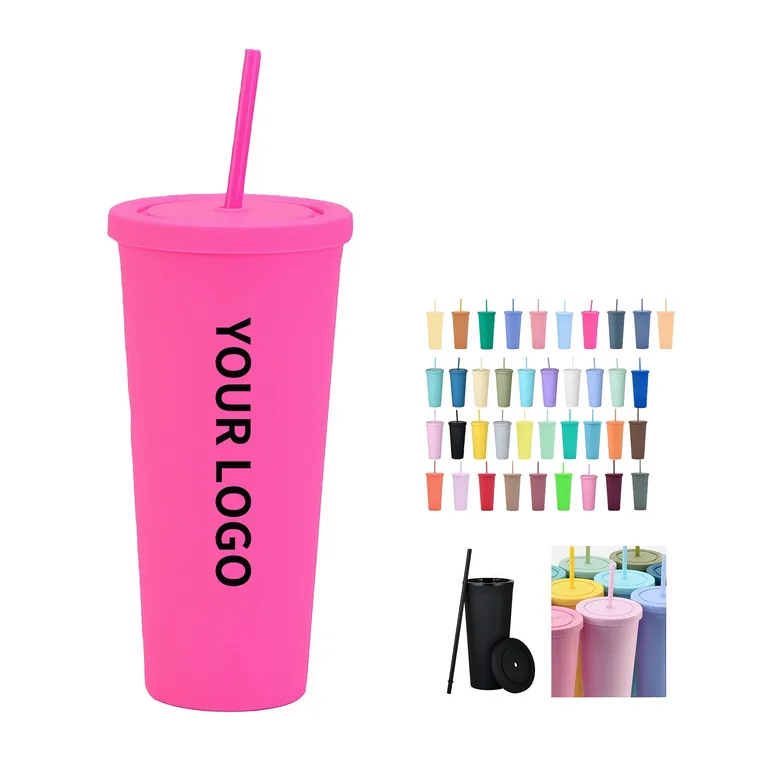 Acrylic Tumbler with Matching Lid and Straw · IMPDRI129 · image 1